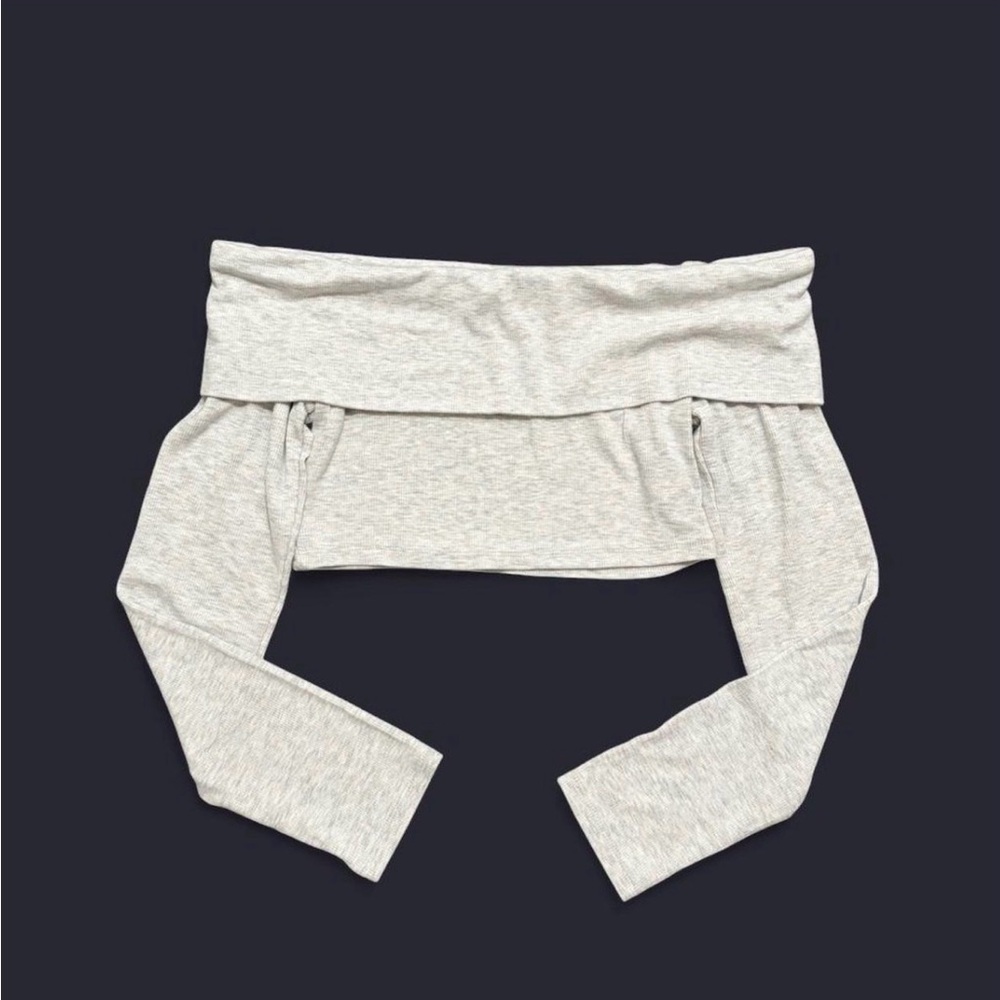 Garage Light Gray Crop Top